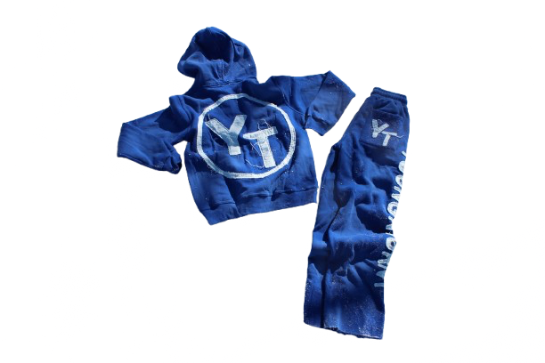 BLUE YOUNG N TURNT UNIVERSITY JUMPSUITS